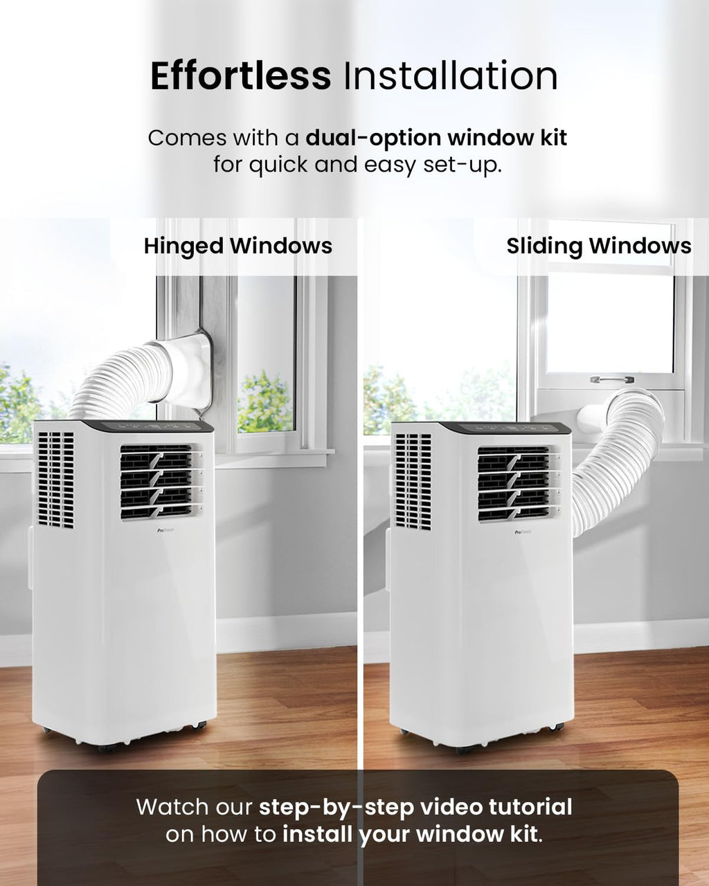 Pro Breeze® 12000 BTU Portable Air Conditioner - Smart Home WiFi Compatible with 24-Hour Digital Timer, Smart Display & Window Venting Kit Included - Air Conditioning Unit for Home & Office