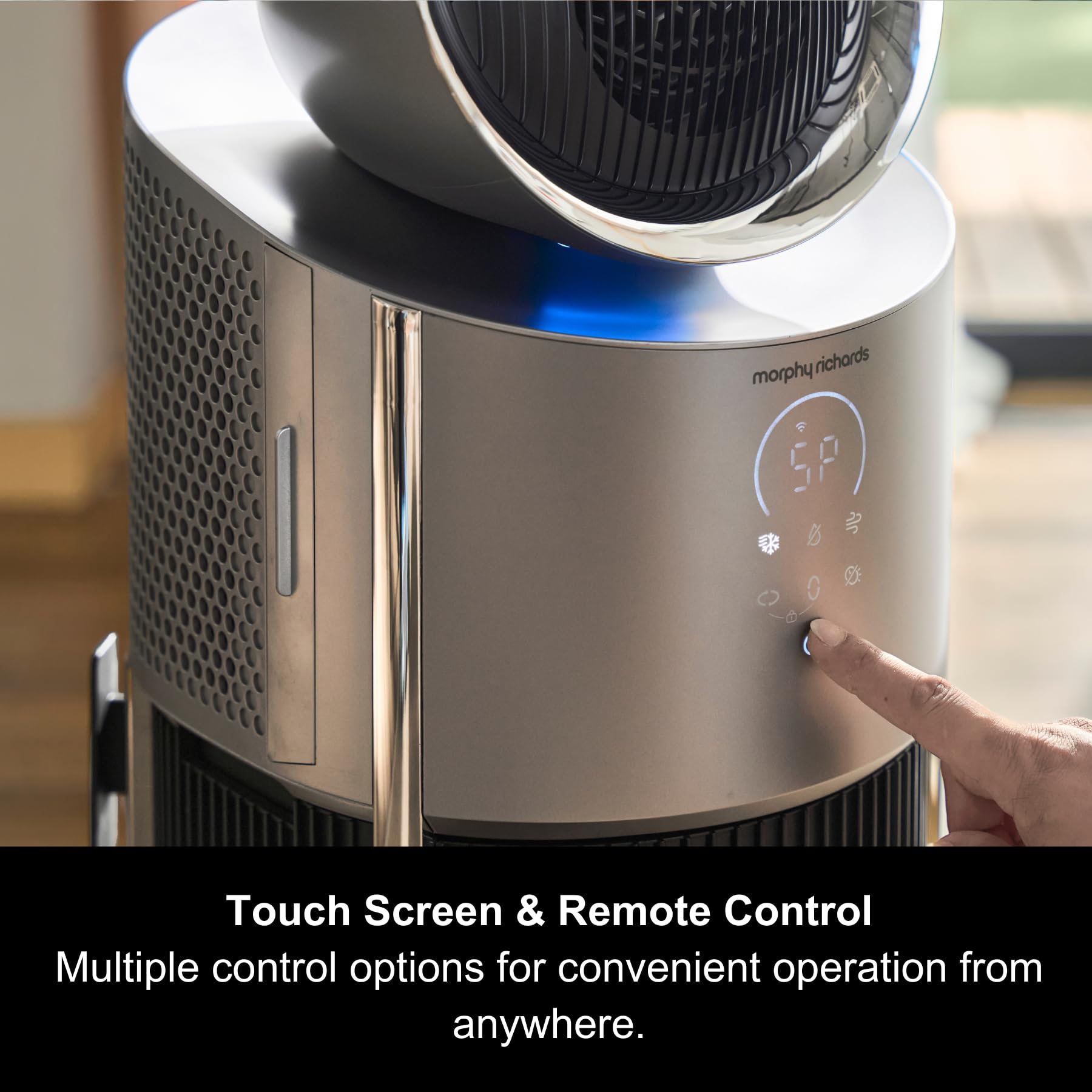 Morphy Richards S1 Pro Ductless 3 in 1 Personal Air Conditioner, Fan & Dehumidifier, Vent Free, Portable, Energy Efficient, Quiet, 3D Oscillation, Remote Control, Easy Clean Filter, 2m Cooling, 824020